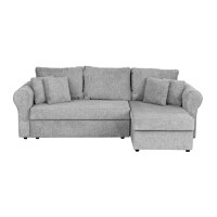 Coltar SARA II extensibil, cu lada depozitare, colt interschimbabil, gri, 248x143x83 cm - 1