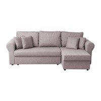 Coltar SARA II extensibil, cu lada depozitare, colt interschimbabil, mov prafuit, 248x143x83 cm - 1