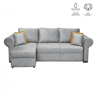 Coltar SEUL extensibil, cu arcuri si lada depozitare, colt interschimbabil, gri, 255x145x95 cm - 1