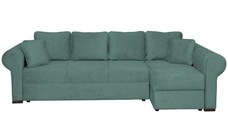 Coltar SEUL XL extensibil, cu arcuri si lada depozitare, colt dreapta, verde, 290x145x95 cm