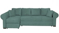 Coltar SEUL XL extensibil, cu arcuri si lada depozitare, colt dreapta, verde, 290x145x95 cm