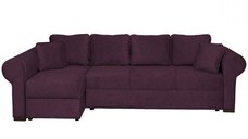 Coltar SEUL XL extensibil, cu arcuri si lada depozitare, colt stanga, mov, 290x145x95 cm