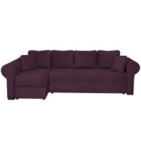 Coltar SEUL XL extensibil, cu arcuri si lada depozitare, colt stanga, mov, 290x145x95 cm - 1