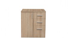 Comoda ALMA, 1 usa, 3 sertare, sonoma deschis, 70x40x82 cm