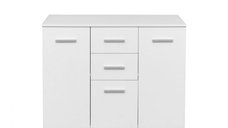 Comoda ALMA, 2 usi, 3 sertare, alb, 105x40x82 cm