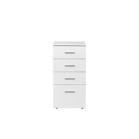 Comoda ALMA, 4 sertare, alb, 50x40x103 cm - 1
