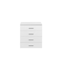 Comoda ALMA, 4 sertare, alb, 70x40x82 cm - 1