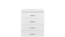 Comoda ALMA, 4 sertare, alb, 70x40x82 cm
