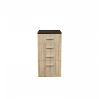 Comoda ALMA, 4 sertare, corp sonoma inchis, fronturi sonoma deschis, 50x40x103 cm - 1