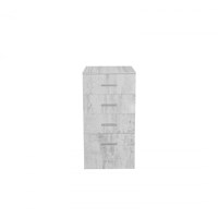 Comoda ALMA, 4 sertare, pin antichizat, 50x40x103 cm - 1