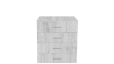 Comoda ALMA, 4 sertare, pin antichizat, 70x40x82 cm
