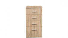 Comoda ALMA, 4 sertare, sonoma deschis, 50x40x103 cm