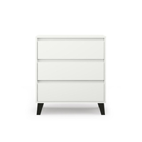 Comoda BORG, 3 sertare, alb, 70x38,8x78,4 cm - 1