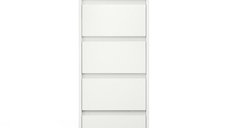 Comoda BORG, 5 sertare, alb, 40x38,8x120,4 cm
