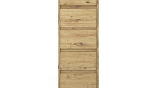 Comoda BORG, 5 sertare, stejar artisan, 40x38,8x120,4 cm