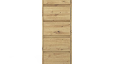 Comoda BORG, 5 sertare, stejar artisan, 40x38,8x120,4 cm