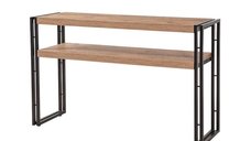 Comoda COSMO DRESUAR din pin atlantic si negru, dimensiuni 140x35x80 cm