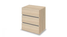 Comoda cu 3 sertare KK2, sonoma, 50x40x60 cm