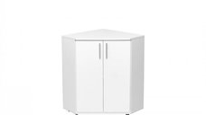 Comoda de Colt ALMA, 2 Usi, Alb, Dimensiuni 60x60x82 cm