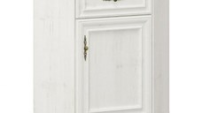Comoda de colt IRYS, 1 usa, 1 sertar, pin anderson, 59x59x88,7 cm