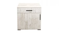 Comoda ECONO, 1 usa si 1 sertar, pin antichizat, 60x40x64,5 cm