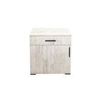 Comoda ECONO, 1 usa si 1 sertar, pin antichizat, 60x40x64,5 cm - 1