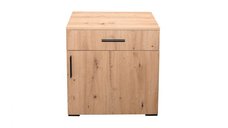 Comoda ECONO, 1 usa si 1 sertar, stejar artisan, 60x40x64,5 cm