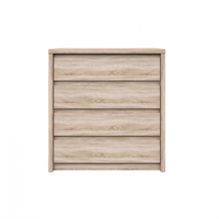 Comoda NORTON, 4 sertare, stejar sonoma, 87x40x92 cm - 1