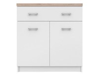 Comoda TOP MIX, 2 usi, 1 sertar, alb, 80x33x85 cm - 1