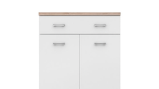 Comoda TOP MIX, 2 usi, 1 sertar, alb, 80x33x85 cm