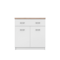Comoda TOP MIX, 2 usi, 1 sertar, alb, 80x33x85 cm - 1