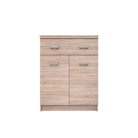 Comoda TOP MIX, 2 usi, 1 sertar, stejar sonoma, 60x33x85 cm - 1