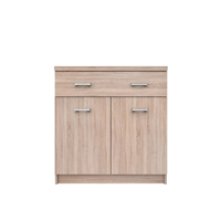 Comoda TOP MIX, 2 usi, 1 sertar, stejar sonoma, 80x33x85 cm - 1
