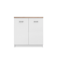 Comoda TOP MIX, 2 usi, alb, 80x33x85 cm - 1
