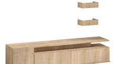 Comoda TV ALIKA din stejar, dimensiuni 180x35x45 cm
