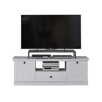 Comoda TV BRANDSON, 2 usi, 1 sertar, alb, 139x41x49 cm - 1