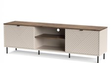Comoda TV EVO, 2 usi, casmir + stejar castello, 183,4x40x55,2 cm