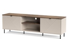 Comoda TV EVO, 2 usi, casmir + stejar castello, 183,4x40x55,2 cm