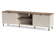 Comoda TV EVO, 2 usi, casmir + stejar castello, 183,4x40x55,2 cm
