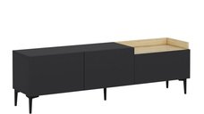 Comoda TV MIA antracit, 160 x 37 x 48 cm