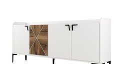 Comoda VENEDIK, alb, 180x35x78 cm