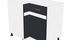 Corp colt inferior YANA, 1 usa, corp alb, fronturi gri + alb, 90x62x77 cm