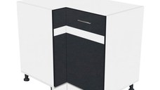 Corp colt inferior YANA, 1 usa, corp alb, fronturi gri + alb, 90x62x77 cm