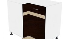 Corp colt inferior YANA, 1 usa, corp alb, fronturi sonoma inchis + deschis, 90x62x77 cm
