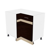 Corp colt inferior YANA, 1 usa, corp alb, fronturi sonoma inchis + deschis, 90x62x77 cm - 1