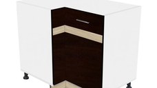 Corp colt inferior YANA, 1 usa, corp alb, fronturi sonoma inchis + deschis, 90x62x77 cm