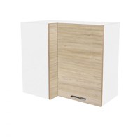 Corp colt suspendat YANA, 1 usa, corp alb, fronturi sonoma, 70x40x60 cm - 1