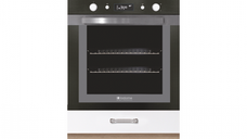 Corp inferior pentru cuptor 60 ECO-17D, corp stejar sonoma, fronturi alb lucios + stejar sanremo, 60x51x82 cm