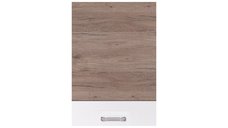 Corp superior + front ECO-33G, cu usa, stejar sonoma + alb lucios + stejar sanremo, 50x32x72 cm