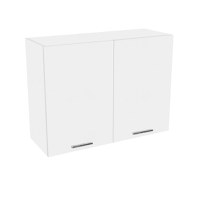 Corp suspendat 80 YANA, 2 usi, cu picurator, corp alb, fronturi alb, 80x30x60 cm - 1
